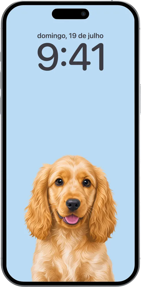 Wallpaper de telemóvel com o mesmo retrato